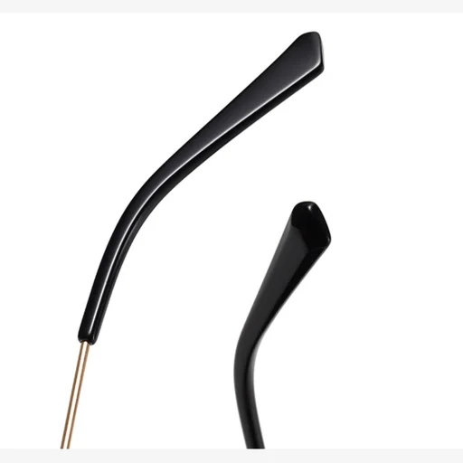 Techsuit - Napszemüveg (8561) - Nőknek, Fém kerettel és Nylon lencsével, Hatszögletű - Rózsaarany / Színátmenetes Szürke - 3