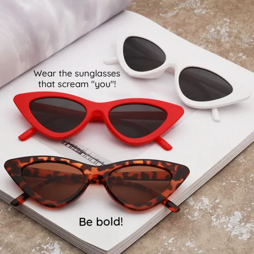 Techsuit - Női napszemüveg (5040), PC keret és lencse, háromszög alakú - Barna - 5