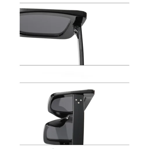 Techsuit - Napszemüveg (5277) - Nőknek, PC keret és lencse, Négyzet alakú - Leopárd / Barna - 4