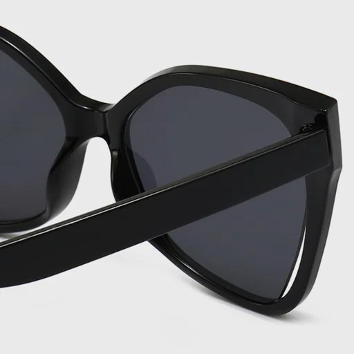 Techsuit - Napszemüveg (5335) - Nők számára PC kerettel és lencsével, Pillangó alakú - Leopárd / Barna - 4