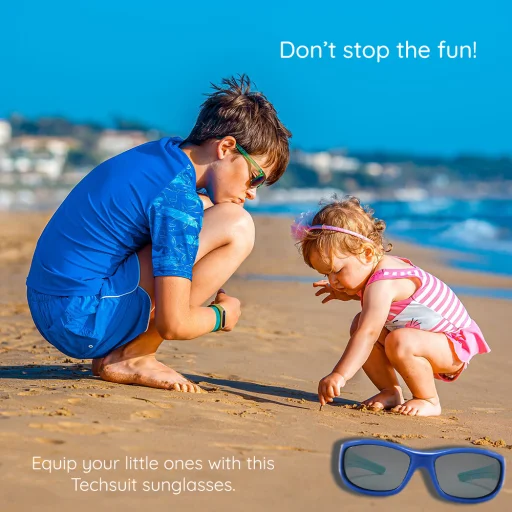 Techsuit - Polarizált napszemüveg (800-C30) - Sport típusú, rugalmas, 3-12 éves gyermekek számára - Rózsa piros / Rózsaszín - 11