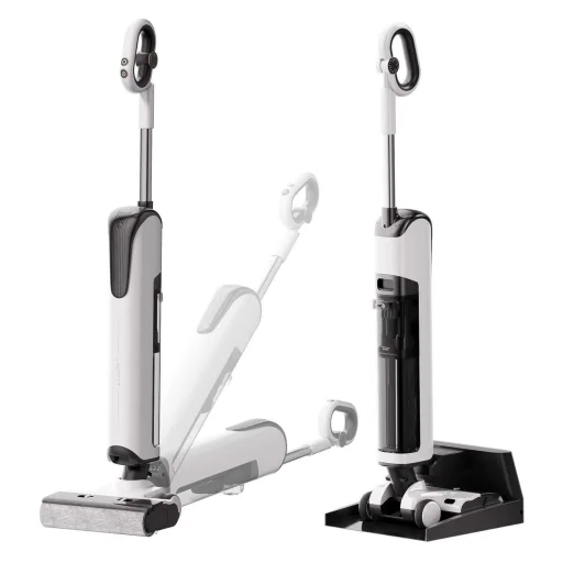 Egyszer kipróbált termék -  UWANT D100 17000Pa Álló Porszívó Felmosó Funkcióval és Töltőállomással - Fehér - 1