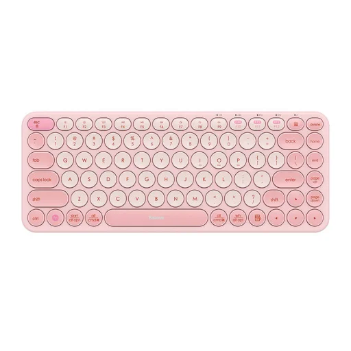 Baseus K01A vezeték nélküli hárommódú billentyűzet (rózsaszín) - 2