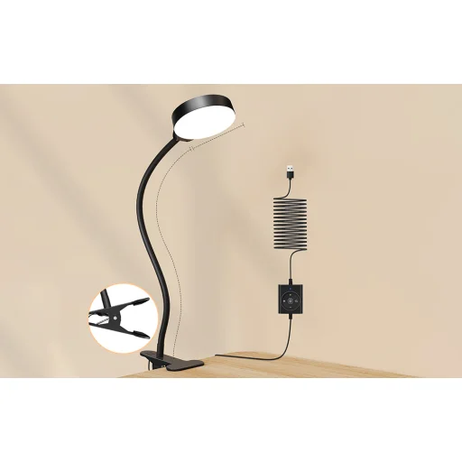 Clip on Olvasólámpa Glocusent (fekete) - 6