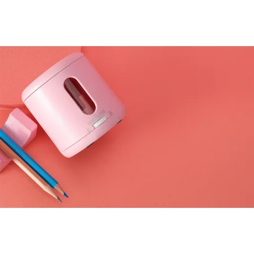 Ceruzahegyező Tenwin 8035-4 elem/USB (rózsaszín) - 3