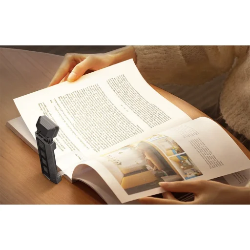 Hosszabbítható könyvjelző fény Glocusent USB vezetéknélküli 500mAh (Szürke) - 4