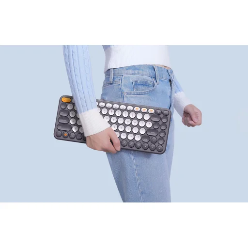 Baseus K01A vezeték nélküli hárommódusú billentyűzet (matt szürke) - 12