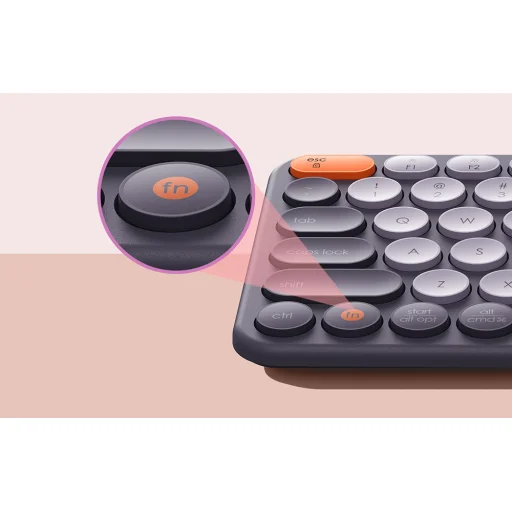 Baseus K01A vezeték nélküli hárommódusú billentyűzet (matt szürke) - 13