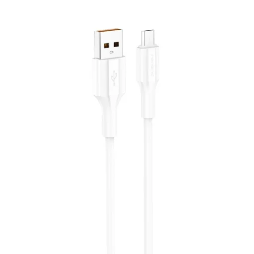 FONENG kábel XS01 Micro USB 2.1A 1M Fehér - 2