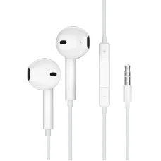 JELLICO vezetékes fülhallgató EP2A JACK 3.5MM mikrofonnal 1.2M Fehér