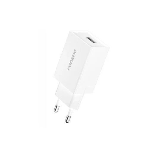 FONENG hálózati töltő adapter K210 2.1A 10W 1xUSB Fehér - 2