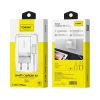 FONENG hálózati töltő K210 2.1A 10W 1xUSB + kábel Lightning Fehér