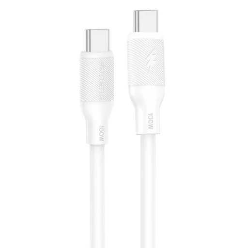 FONENG kábel X80 USB-C - USB-C PD 100W 1M Fehér - 2