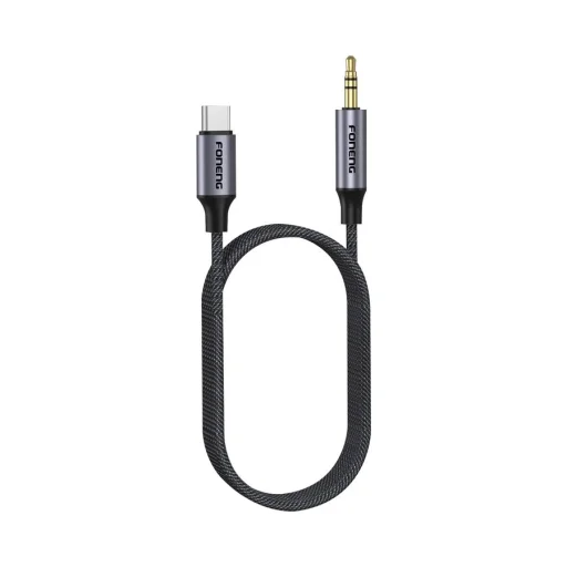 FONENG BM31 USB-C - JACK 3.5MM 1M kábel Fekete - 2