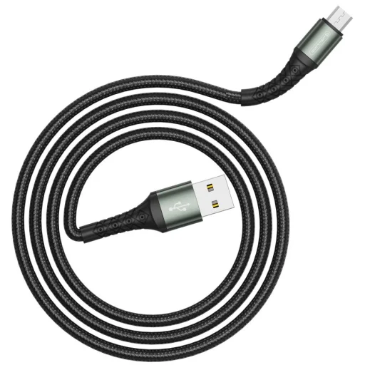 JELLICO kábel B10 Micro USB 3.1A 1M Fekete - 4