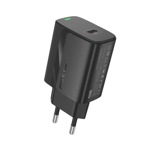FONENG fali töltő EU65 PD 20W 1xUSB-C Fekete - 2