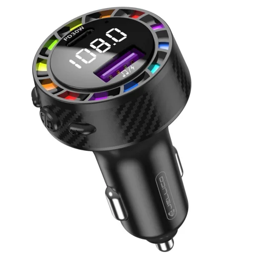 JELLICO transmitter FM FM2 PD 30W 1xUSB-C + 1xUSB QC3.0 Fekete - 6