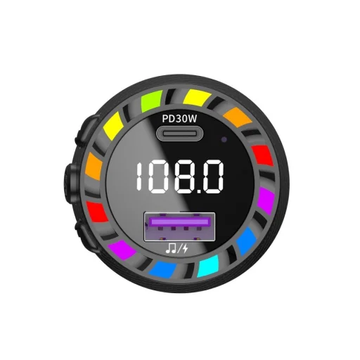 JELLICO transmitter FM FM2 PD 30W 1xUSB-C + 1xUSB QC3.0 Fekete - 3