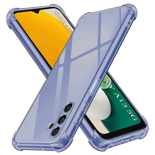  Techsuit - Ütésálló Átlátszó Szilikon - Samsung Galaxy A13 5G / A04S - Füstfekete tok - 1