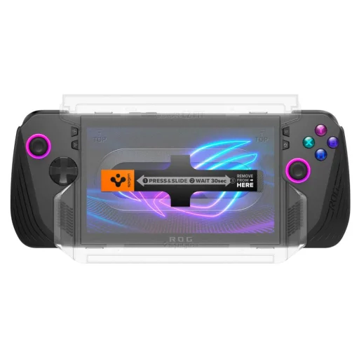 Edzett üveg Spigen Glas.tr "ez Fit" 2-csomag Asus Rog Ally X Átlátszó üvegfólia - 3