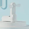 Techsuit - Mini Hordozható Kézi Ventilátor (HZ001) - 2000mAh, USB-ről újratölthető, 3 sebességi fokozatban állítható - Fehér thumbnail