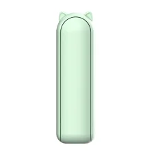 Techsuit - Mini hordozható kézi ventilátor (HZ001) - 2000mAh, USB-vel újratölthető, 3 állítható sebességgel - Zöld