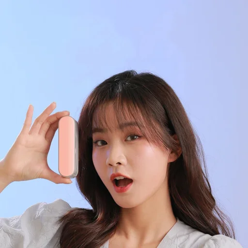 Techsuit - Kézi Ventilátor (TF1) - Hordozható, Zsebre tehető, Állítható, Újratölthető, Halk, 1200mAh - Fehér - 13