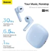 Baseus - Vezeték nélküli fülhallgató Bowie WX5 (A00051000313-00) - TWS Bluetooth 5.3-mal - Kék thumbnail