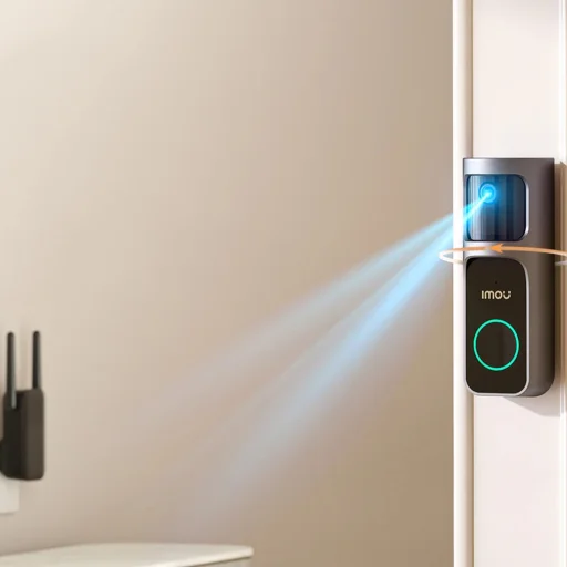 Imou - Doorbell 2S Készlet (DB-2SP-3T0W/DS2S) - 3MP, Kétirányú beszélgetés, 5000mAh, 8x Digitális Zoom - Fekete - 7