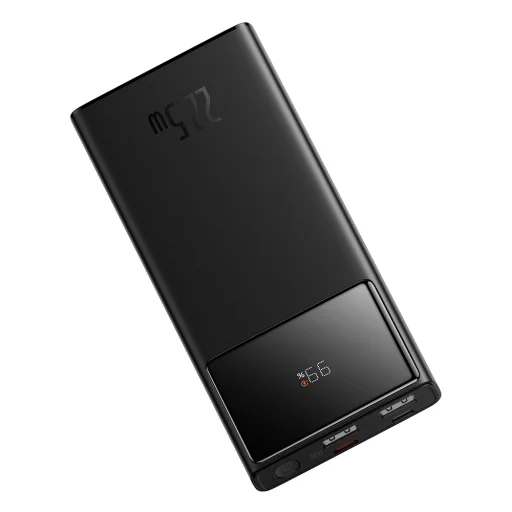 Baseus - Star-Lord Power Bank (PPXJ100001) - 2x USB, Type-C, Micro-USB, 22.5W, 10000mAh, Type-C kábel, 3A, 30cm - Fekete - 1