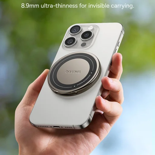 Baseus - PrimeTrip VX1 sokoldalú autós tartó (C4016900C123-00) - utazáshoz, mágneses, ultravékony, összecsukható - fekete - 5