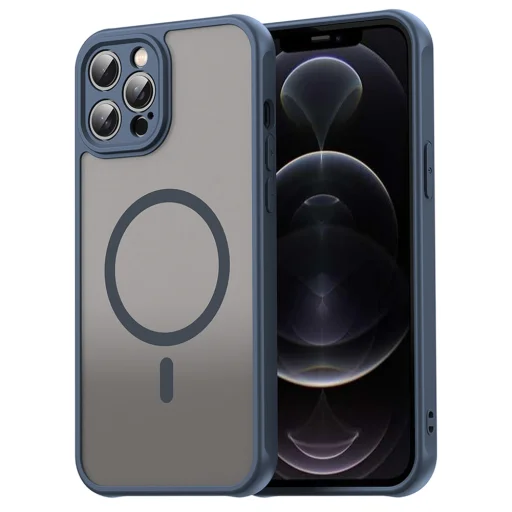 Techsuit - HaloFrost II MagSafe - iPhone 12 Pro Max - Tengerészkék tok - 1