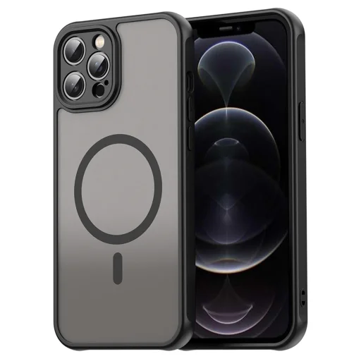 Techsuit - HaloFrost II MagSafe - iPhone 12 Pro Max - Fekete tok - 1