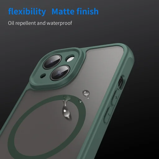 Techsuit - HaloFrost II MagSafe - iPhone 15 - Zöld tok - 6