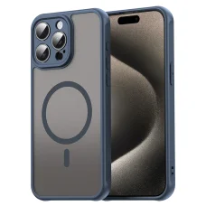 Techsuit - HaloFrost II MagSafe - iPhone 15 Pro Max - Sötétkék tok