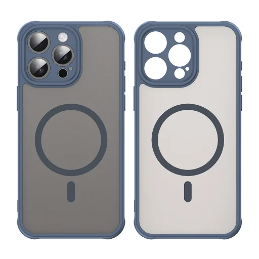 Techsuit - HaloFrost II MagSafe - iPhone 15 Pro Max - Sötétkék tok - 2