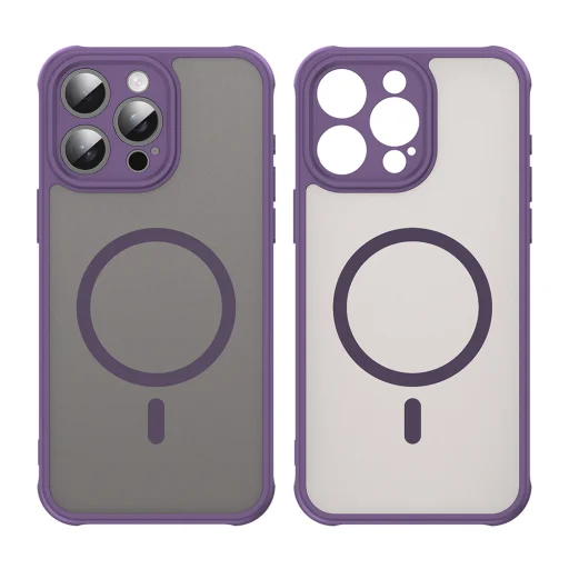 Techsuit - HaloFrost II MagSafe - iPhone 15 Pro Max - Lila tok - 2