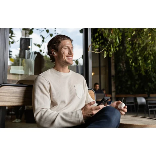 Edifier X5 Pro V25 TWS fejhallgató (bézs) - 14