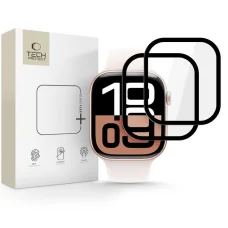 Tech-Protect Glass Flex+ hibrid üvegfólia 2 csomag Apple Watch 10/11 (42 mm) Fekete üvegfólia