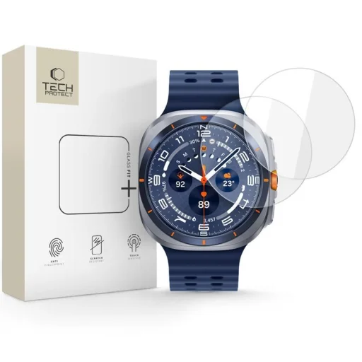 Tech-protect Glass Fit+ 2-pack Samsung Galaxy Watch Ultra 2024 / 2025 (47 mm) átlátszó üvegfólia - 1