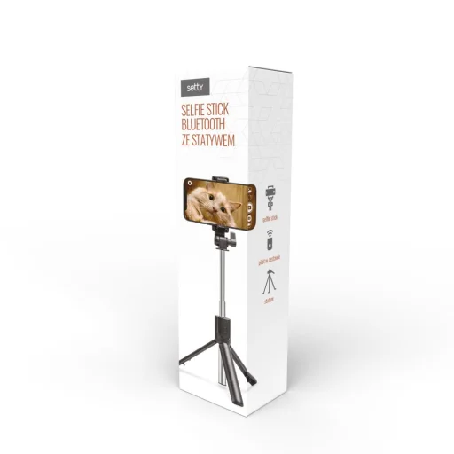 Setty bluetooth selfie bot állvánnyal SSB-01 fekete JO - 2