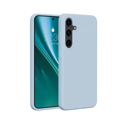 Etteri Szilikon Mag tok Samsung Galaxy S25 Edge-hez világoskék - 1