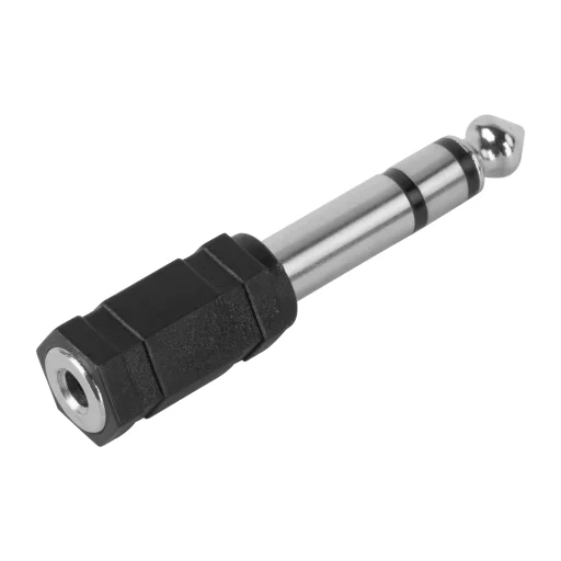 Setty adapter audio Jack 6,3 mm - Jack 3,5 mm AD-J-J-1 fekete - 1