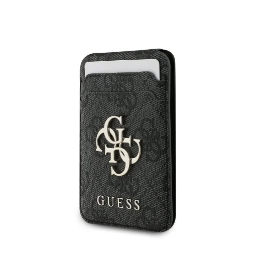 Guess 4G Metal Logo MagSafe Kártyatartó Állvány Fekete - 2
