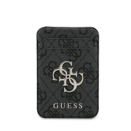 Guess 4G Metal Logo MagSafe Kártyatartó Állvány Fekete - 3