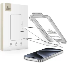 Tech-Protect Quick Set+ 2-pack iPhone 15 Pro Max Fekete üvegfólia