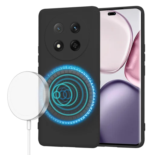  Honor Magic7 Lite / X9c Fekete Techsuit SoftFlex MagSafe tok - 1