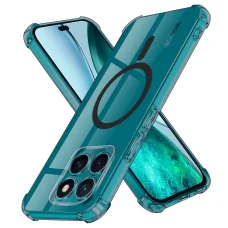 Techsuit - Ütésálló Átlátszó Szilikon MagSafe - Honor X8c - Füstfekete tok