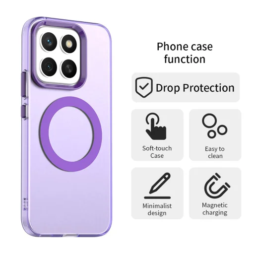 Techsuit - CandyCase MagSafe - Honor X8c - fialový kryt - 5