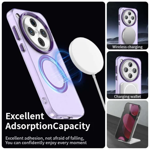 Techsuit - CandyCase MagSafe - Oppo Find X8 Pro - fialové puzdro - 3